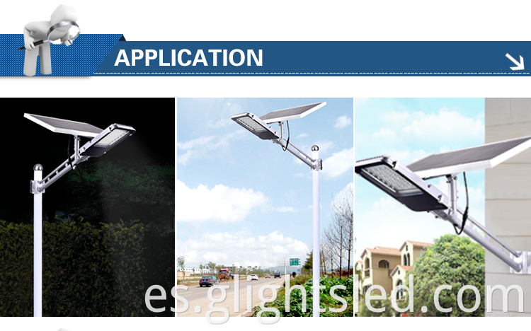 IP66 al aire libre de aluminio de fundición al aire libre 60 100 W SMD Solar LED Street Light